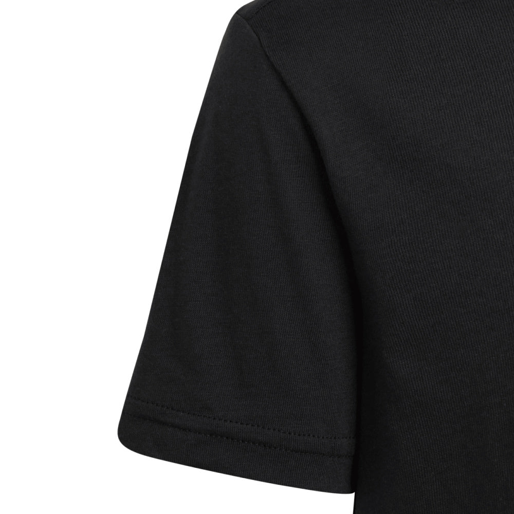 Adidas | Little Kids Unisex Big Logo Cotton Tee (Black/White)