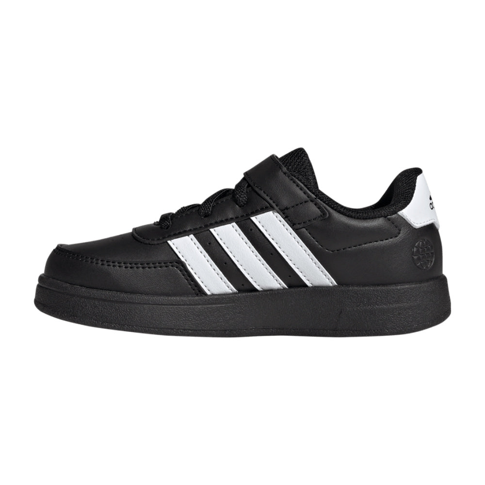 Adidas | Kids Breaknet 2.0 Elastic Lace with Top Strap (Black/White)