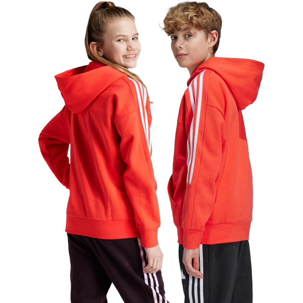 Adidas | Kids Tiro Fleece Hoodie (Red/White)