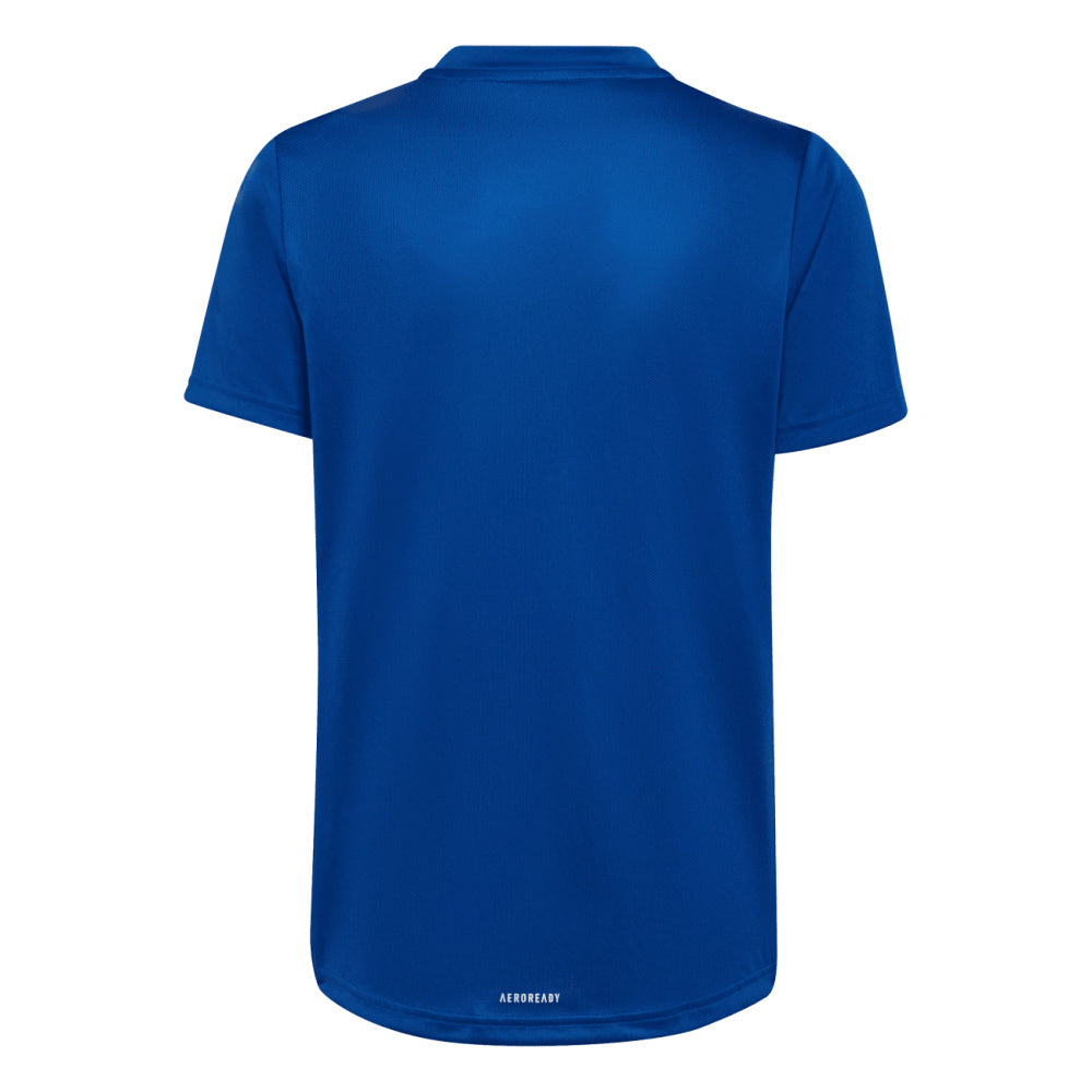 Adidas | Boys Big Logo Tee (Blue/White)