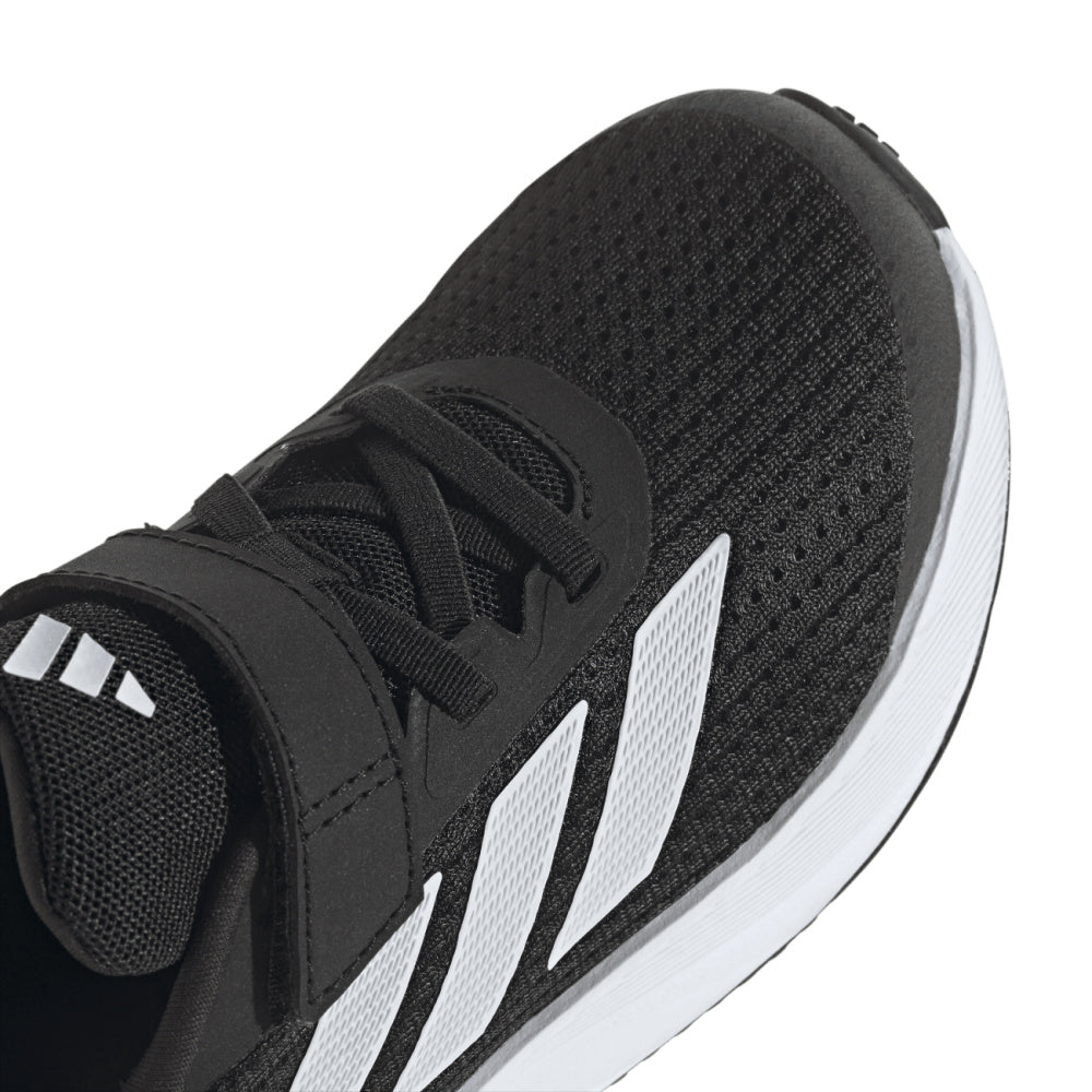 Adidas | Kids Duramo SL Elastic Lace Top Strap (Black/White)