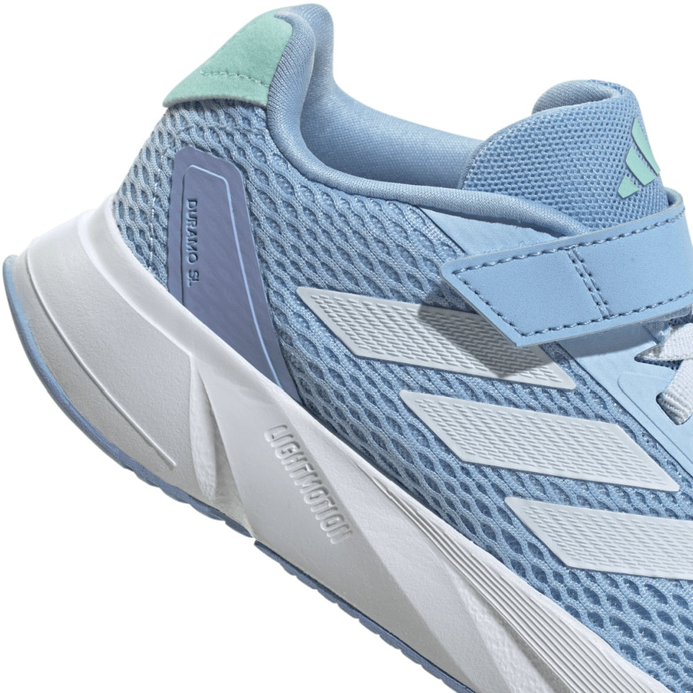 Adidas | Kids Duramo SL Elastic Lace Top Strap (Blue/White)