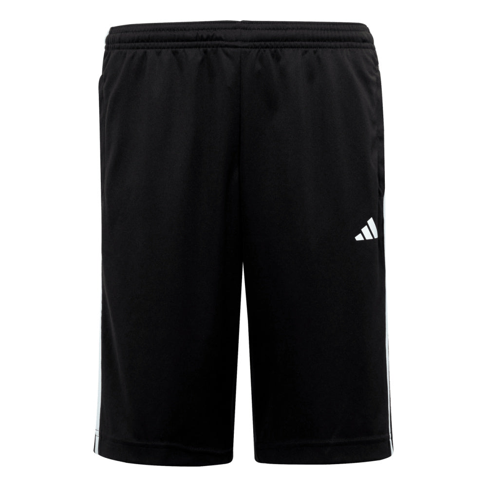 Adidas | Kids Unisex Train Essentials Aeroready 3-Stripes Shorts (Black/White)