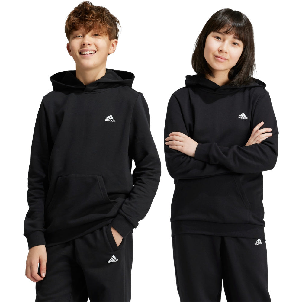 Adidas | Kids Essentials Small Logo Feel Cozy Fleece Hoodie (Black)
