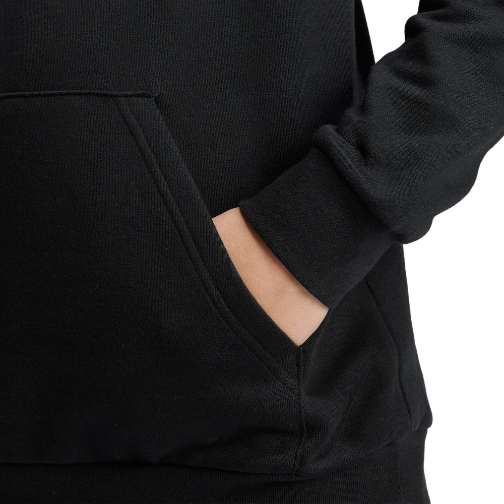 Adidas | Kids Essentials Small Logo Feel Cozy Fleece Hoodie (Black)