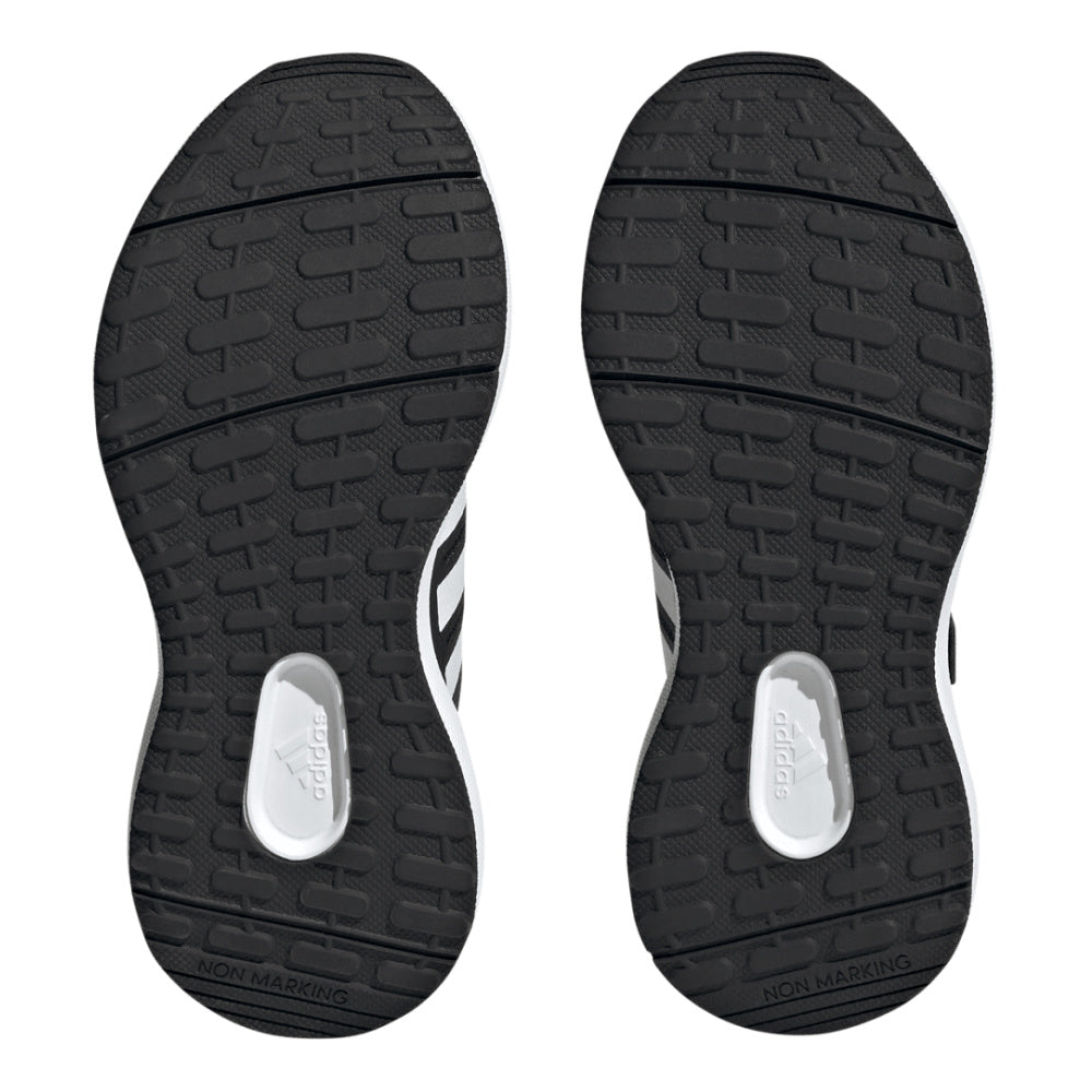 Adidas | Kids FortaRun 2.0 Elastic Lace Top Strap (Black/White)