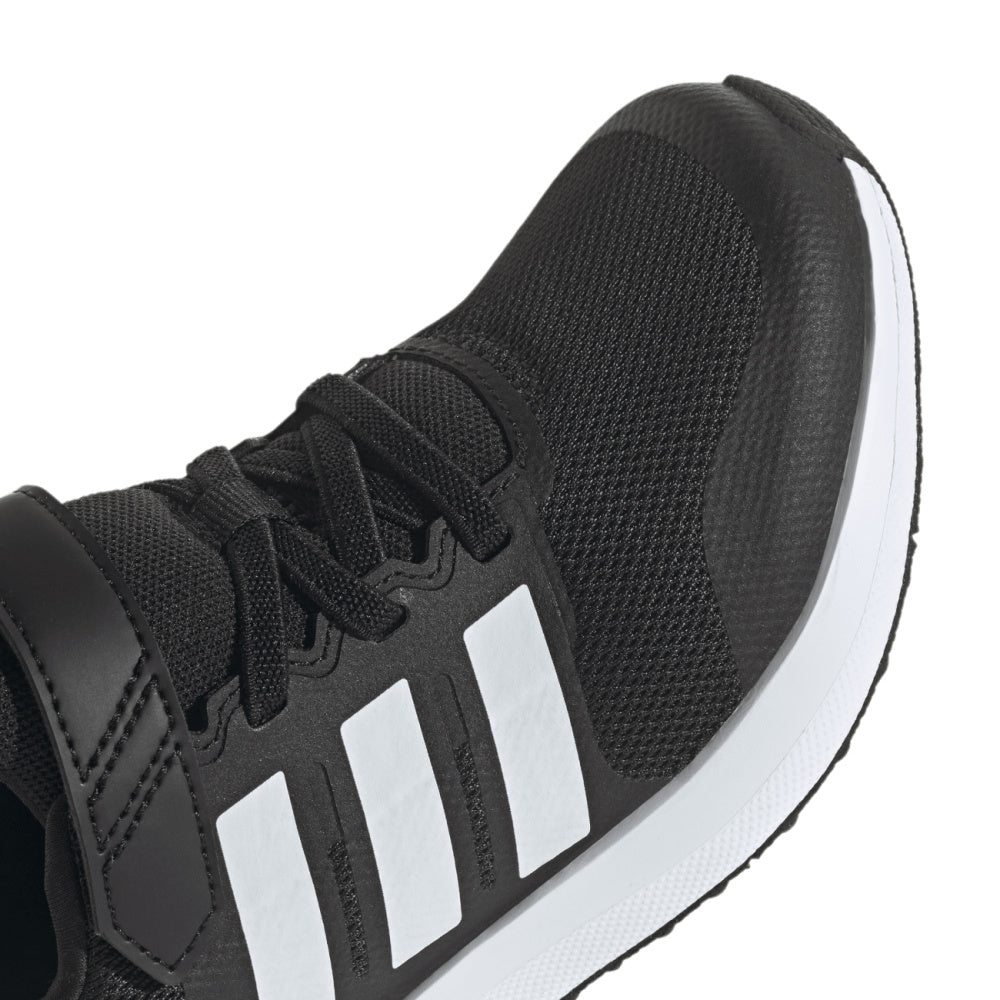 Adidas | Kids FortaRun 2.0 Elastic Lace Top Strap (Black/White)
