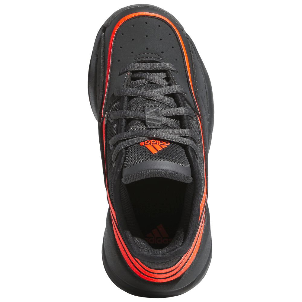 Adidas | Kids Front Court (Carbon/Red)
