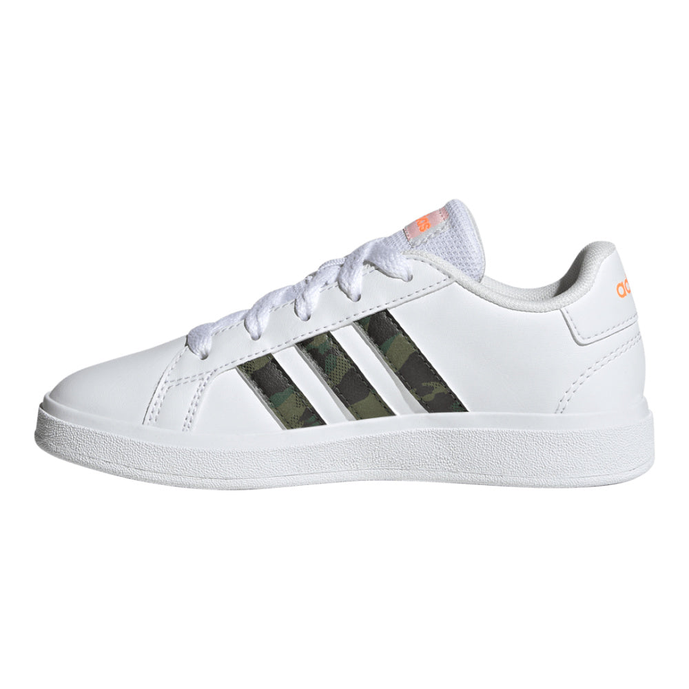 Adidas | Kids Grand Court 2.0 (White/Screaming Orange)