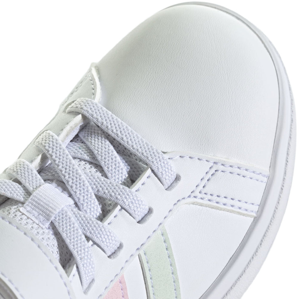 Adidas | Kids Grand Court 2.0 EL (White/Clear Pink/Crystal Jade)