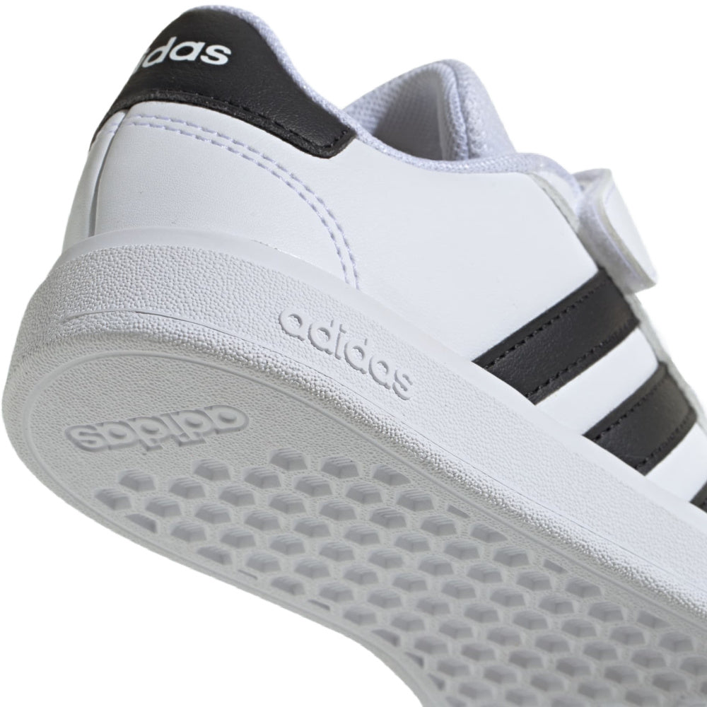 Adidas | Kids Grand Court 2.0 (White/Jade/Pink)