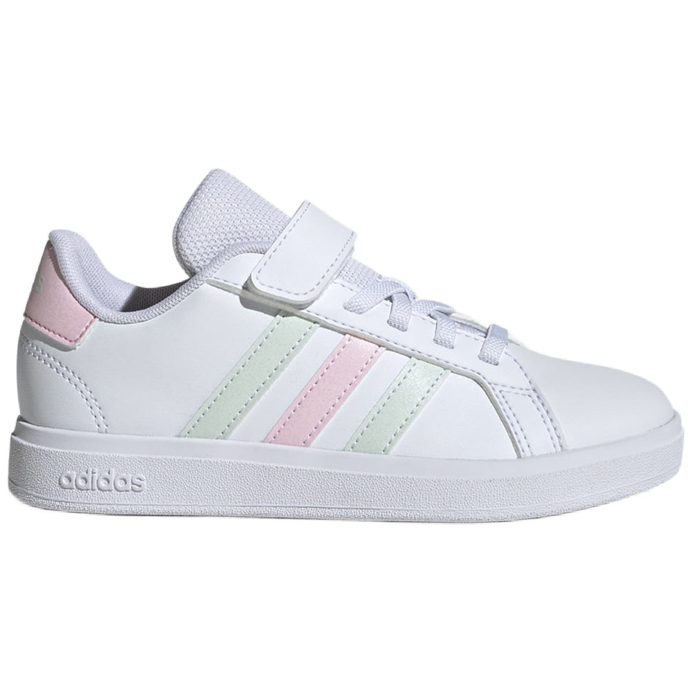 Adidas | Kids Grand Court 2.0 EL (White/Clear Pink/Crystal Jade)