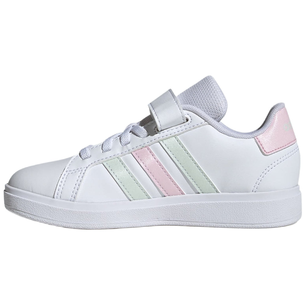 Adidas | Kids Grand Court 2.0 EL (White/Clear Pink/Crystal Jade)