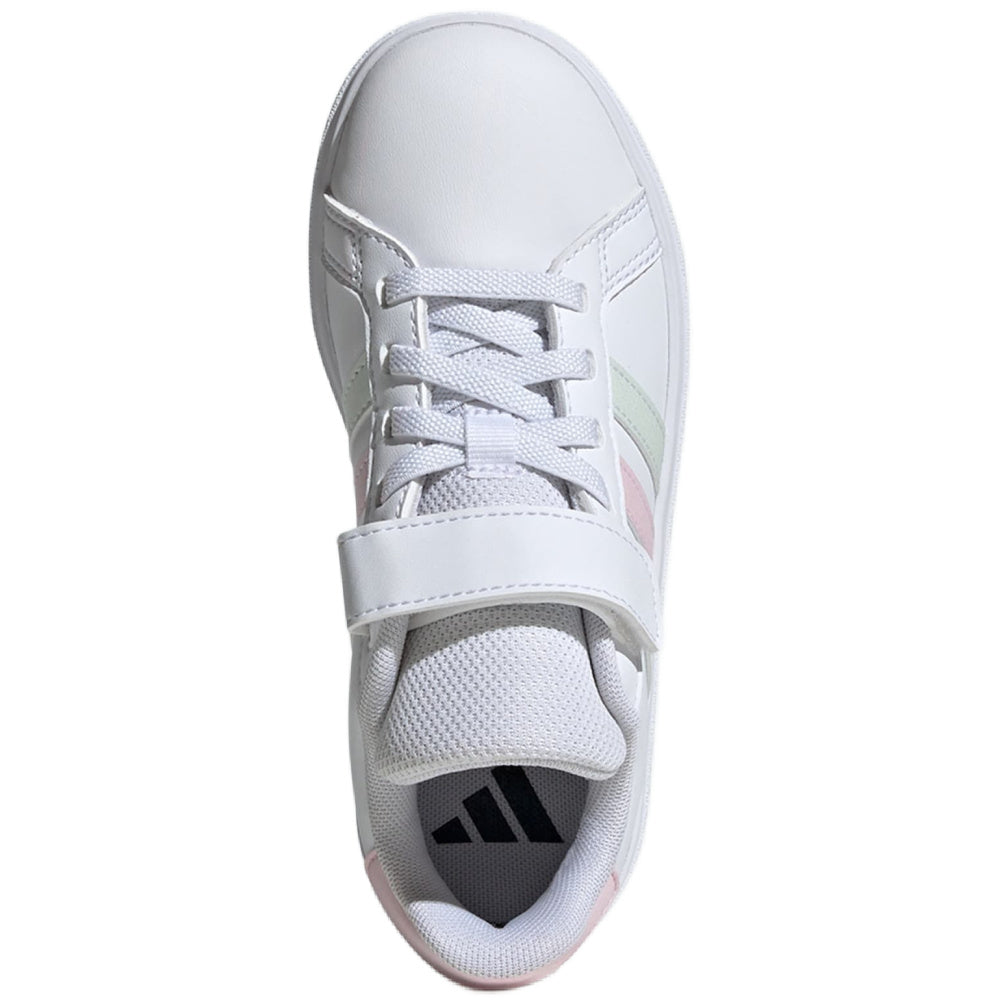 Adidas | Kids Grand Court 2.0 EL (White/Clear Pink/Crystal Jade)