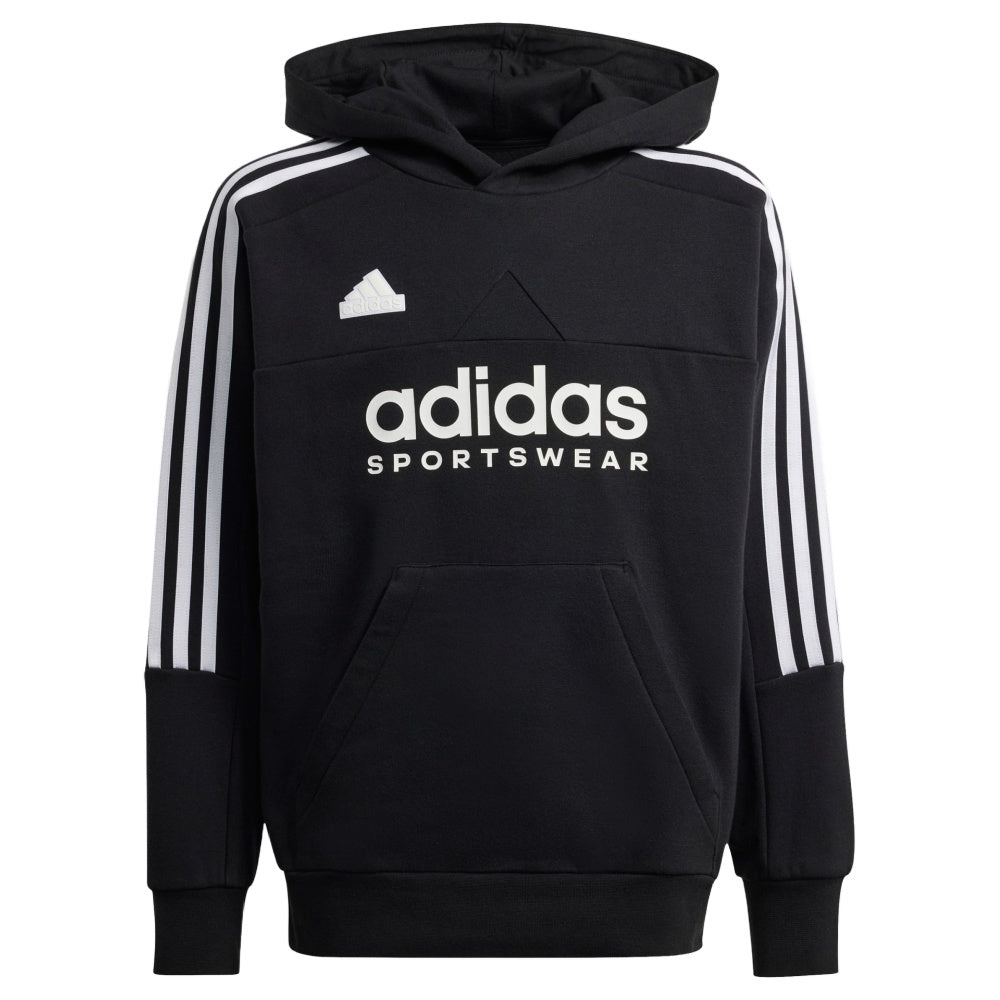 Adidas | Kids Tiro Fleece Hoodie (Black/White)