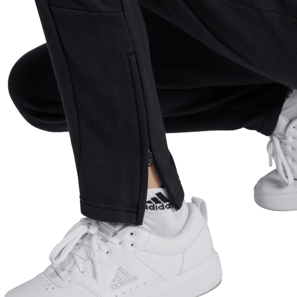 Adidas | Kids Unisex Tiro Fleece Track Pants (Black/White)