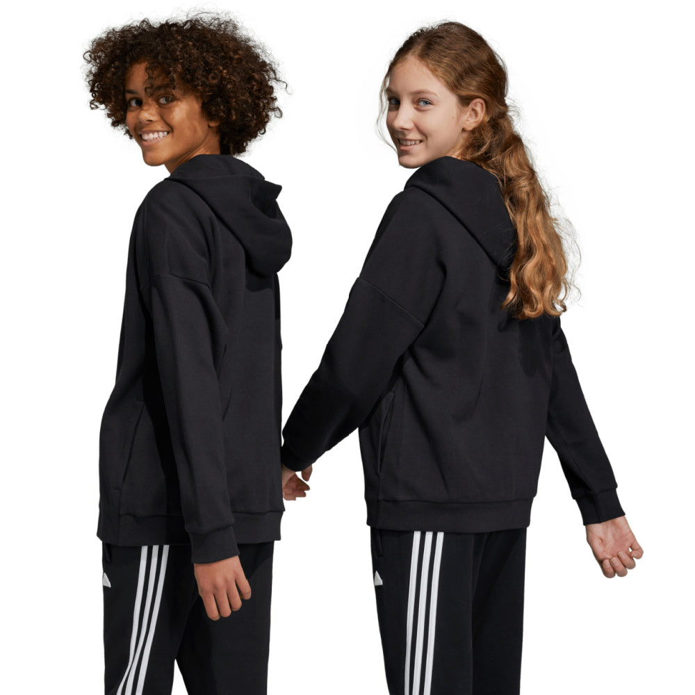 Adidas | Kids Unisex Future Icons Logo Hooded Sweatshirt (Black)