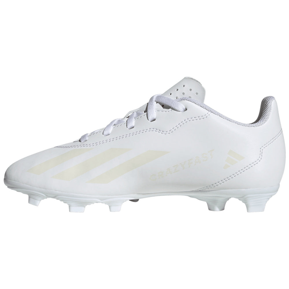 Adidas | Kids X Crazyfast .4 Flexible Ground Boots (Cloud White)