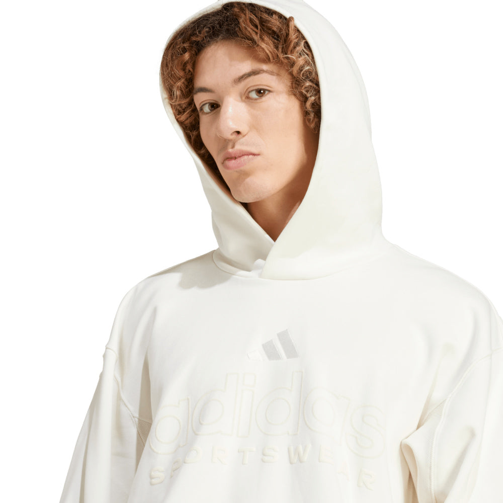 Adidas | Mens All Szn Fleece Graphic Hood (Off White)