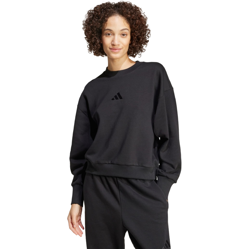Adidas | Womens All SZN Fleece Loose Sweatshirt (Black)