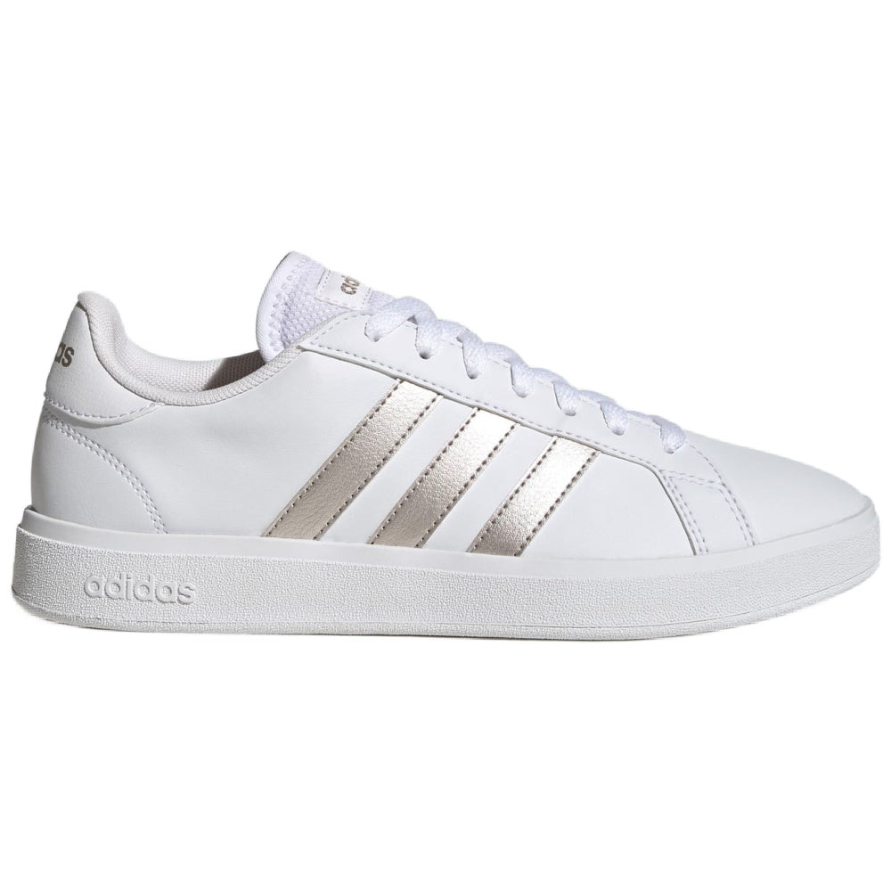 Adidas | Womens Grand Court Base 2.0 (White/Aluminium/White)