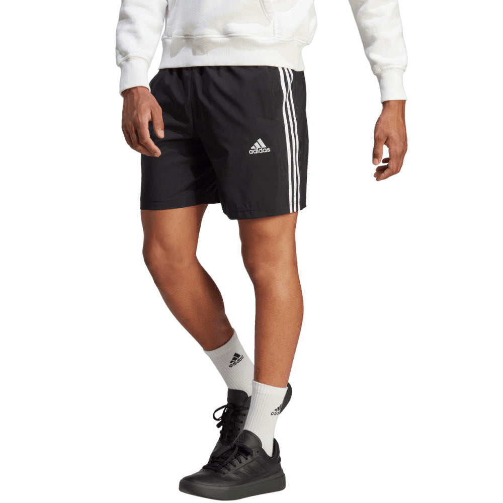 Adidas | Mens Aeroready Essentials Chelsea 3-Stripes Shorts (Black/White)