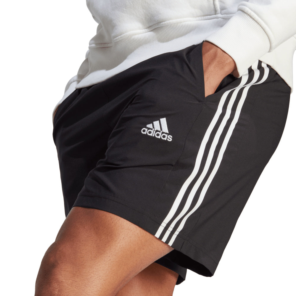 Adidas | Mens Aeroready Essentials Chelsea 3-Stripes Shorts (Black/White)