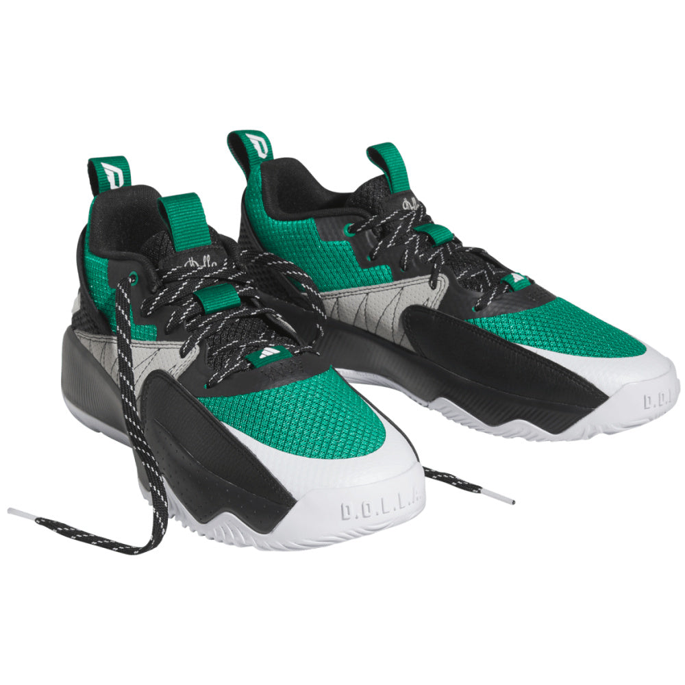 Adidas | Mens Dame Certified EXTPLY 2.0 Basketball Shoes (Court Green/Black/White)