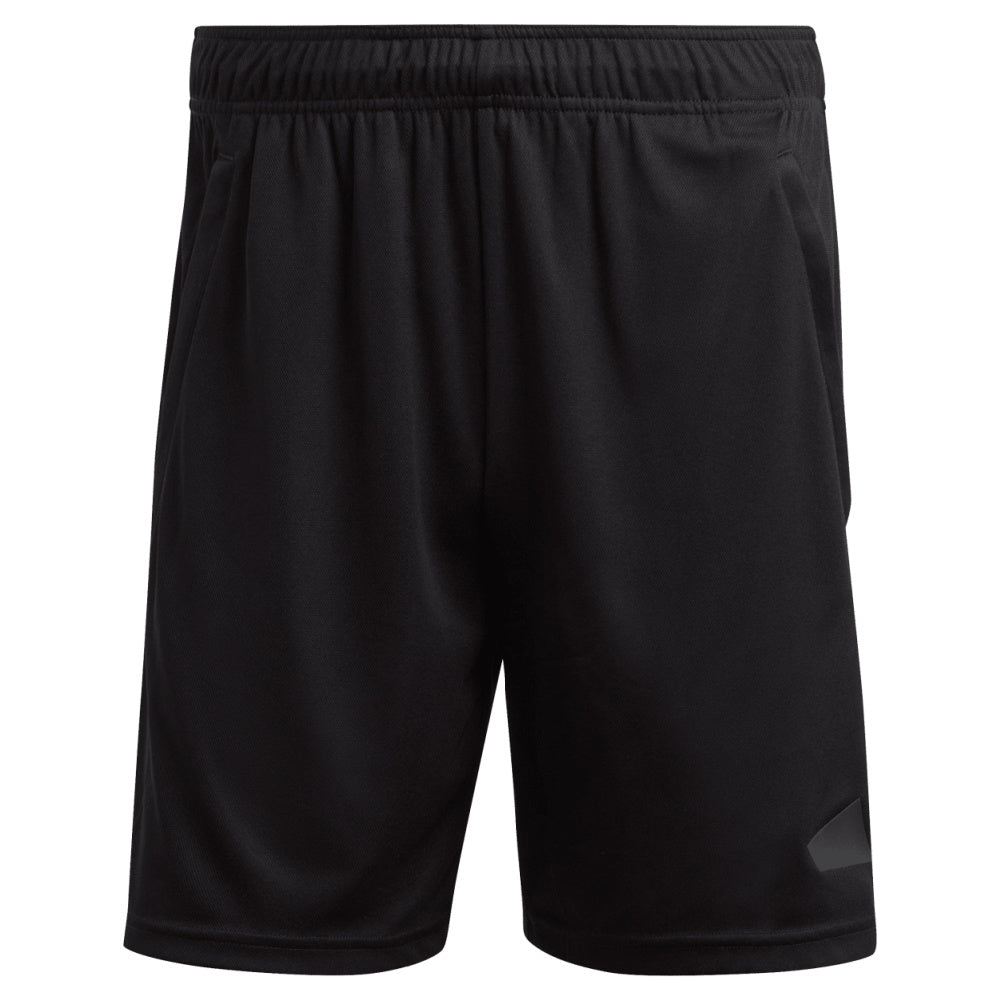 Adidas | Mens Train Essentials Logo Training Short 5" (Black/Black)