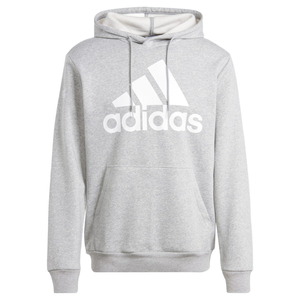 Adidas | Mens Essentials Fleece Big Logo Hoodie (Medium Grey Heather)