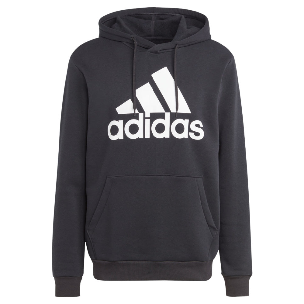 Adidas | Mens Essential Big Logo Fleece Hoodie (Black)