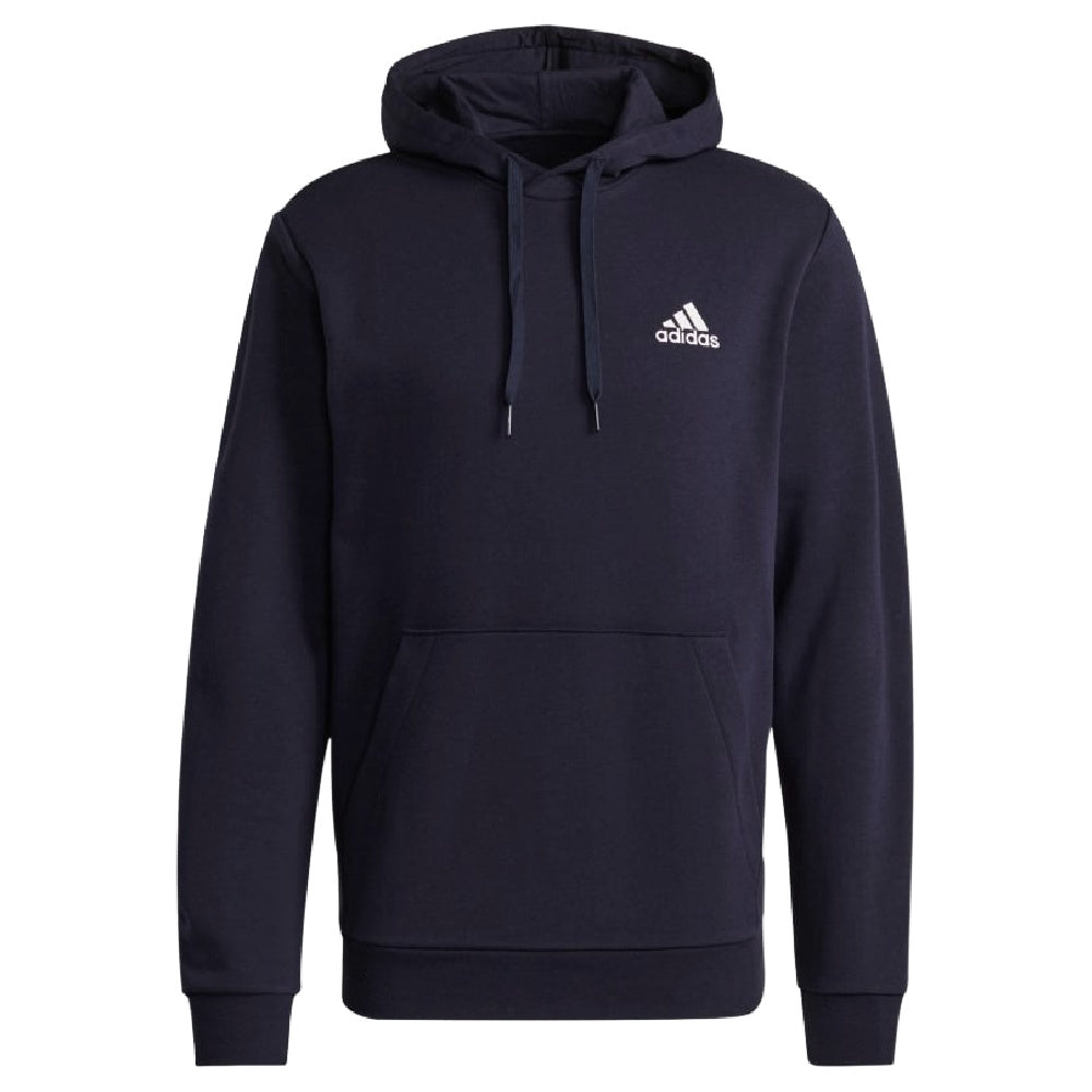 Adidas | Mens Feelcozy Essentials Fleece Hoodie (Legend Ink/White)