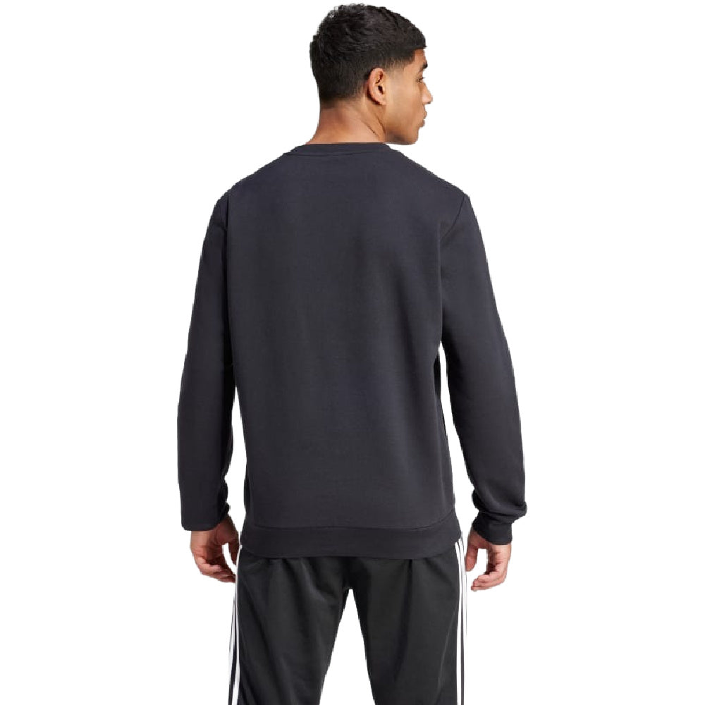 Adidas | Mens Feelcozy Essentials Fleece Sweatshirt (Black/White)