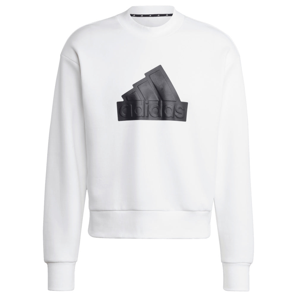 Adidas | Mens Future Icons Badge Of Sport Crew Sweatshirt (White/Black)