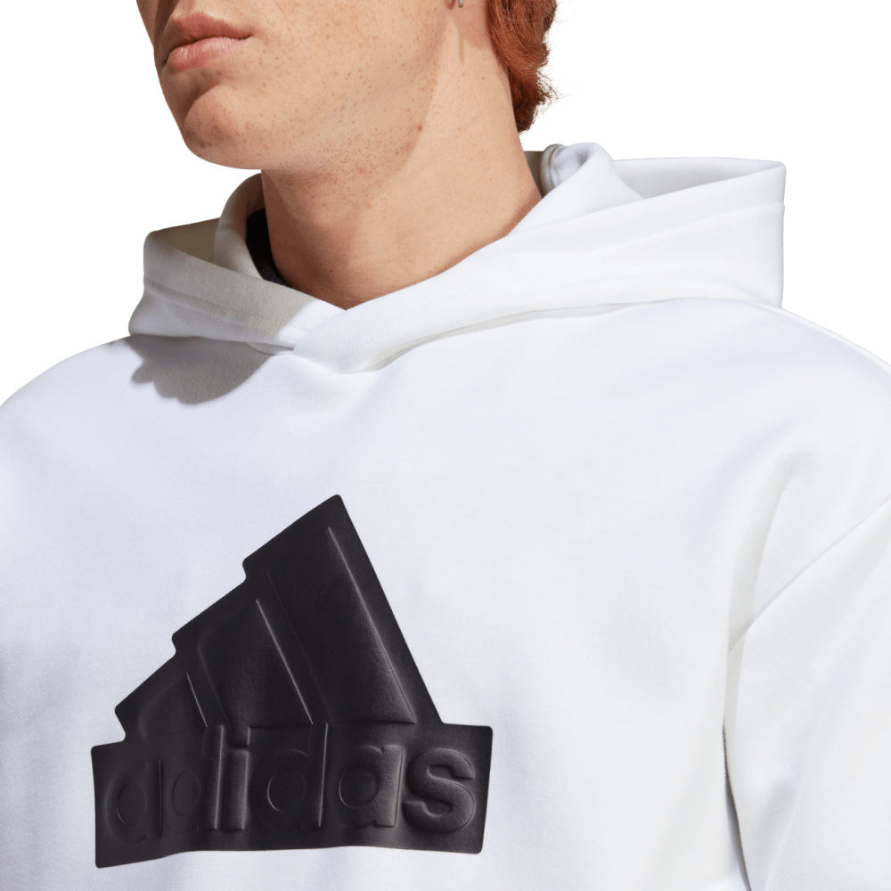 Adidas | Mens Future Icons Badge Of Sport Hoodie (White/Black)