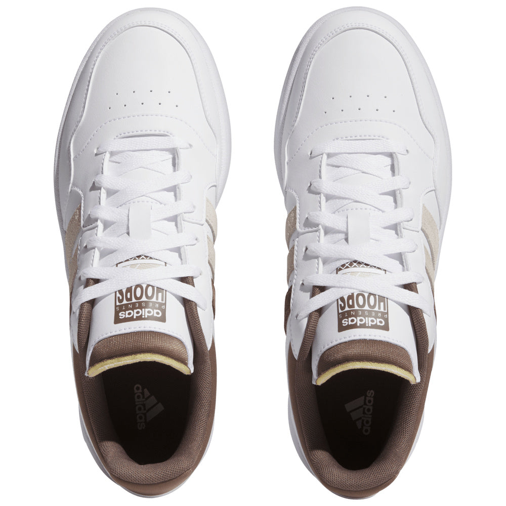 Adidas | Mens Hoops 3.0 (White/Earth Strata/Wonder Beige)
