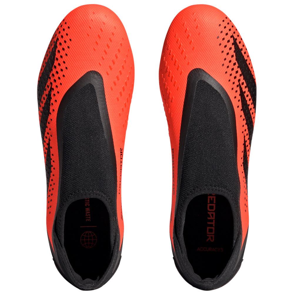 Adidas | Mens Predator Accuracy.3 Laceless Firm Ground Boots (Team Solar Orange/Black)