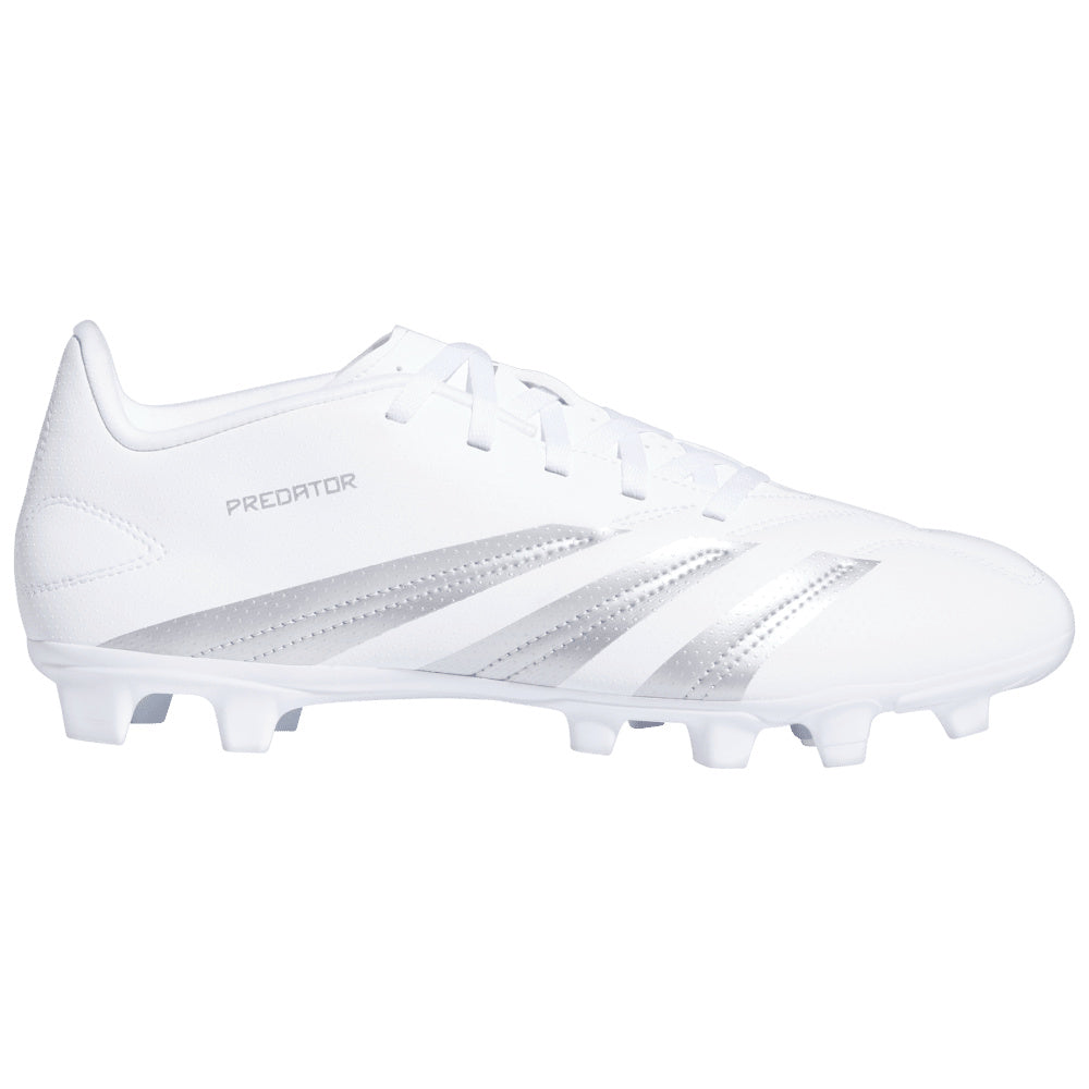 Adidas | Mens Predator Club Flexible Ground Boots (White/Silver Metallic)