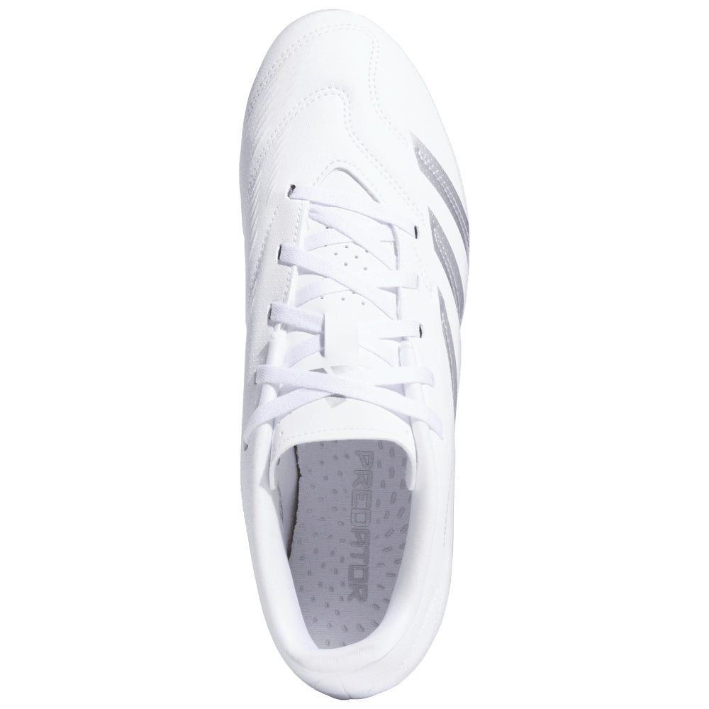Adidas | Mens Predator Club Flexible Ground Boots (White/Silver Metallic)
