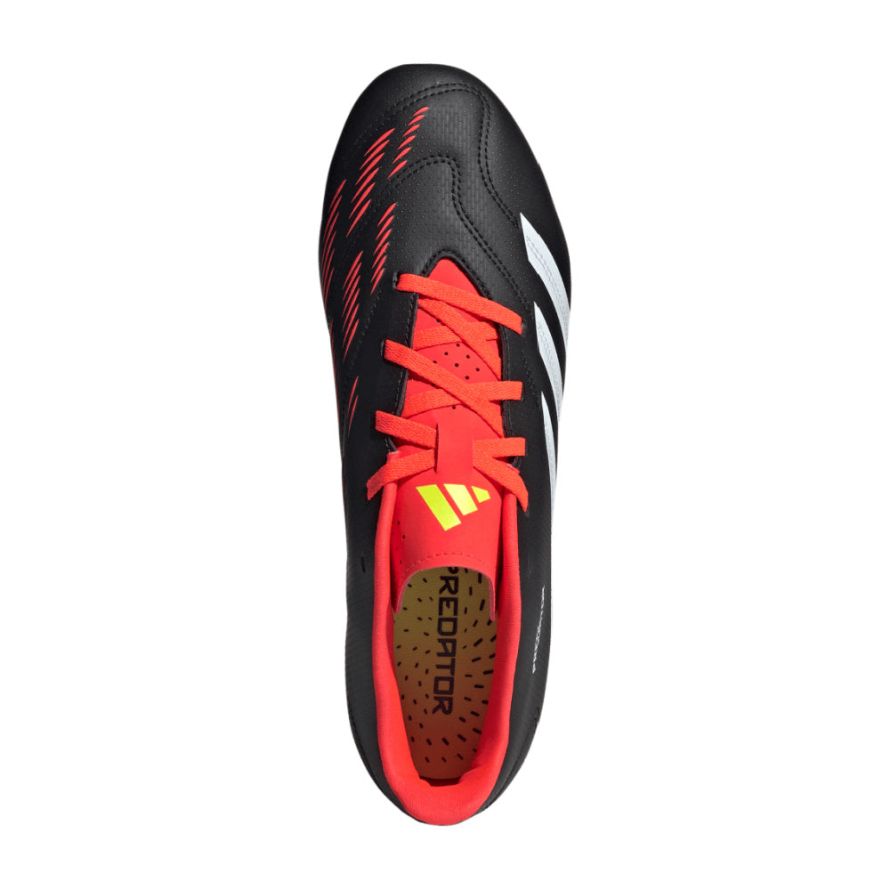 Adidas | Mens Predator Club Flexible Ground Boots (Black/White/Solar Red)