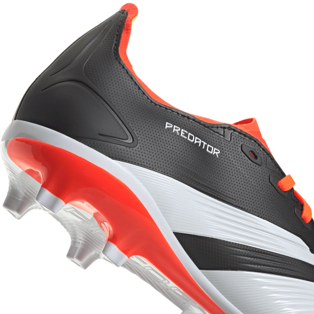 Adidas | Mens Predator League Firm Ground Boots (Black/White/Solar Red)