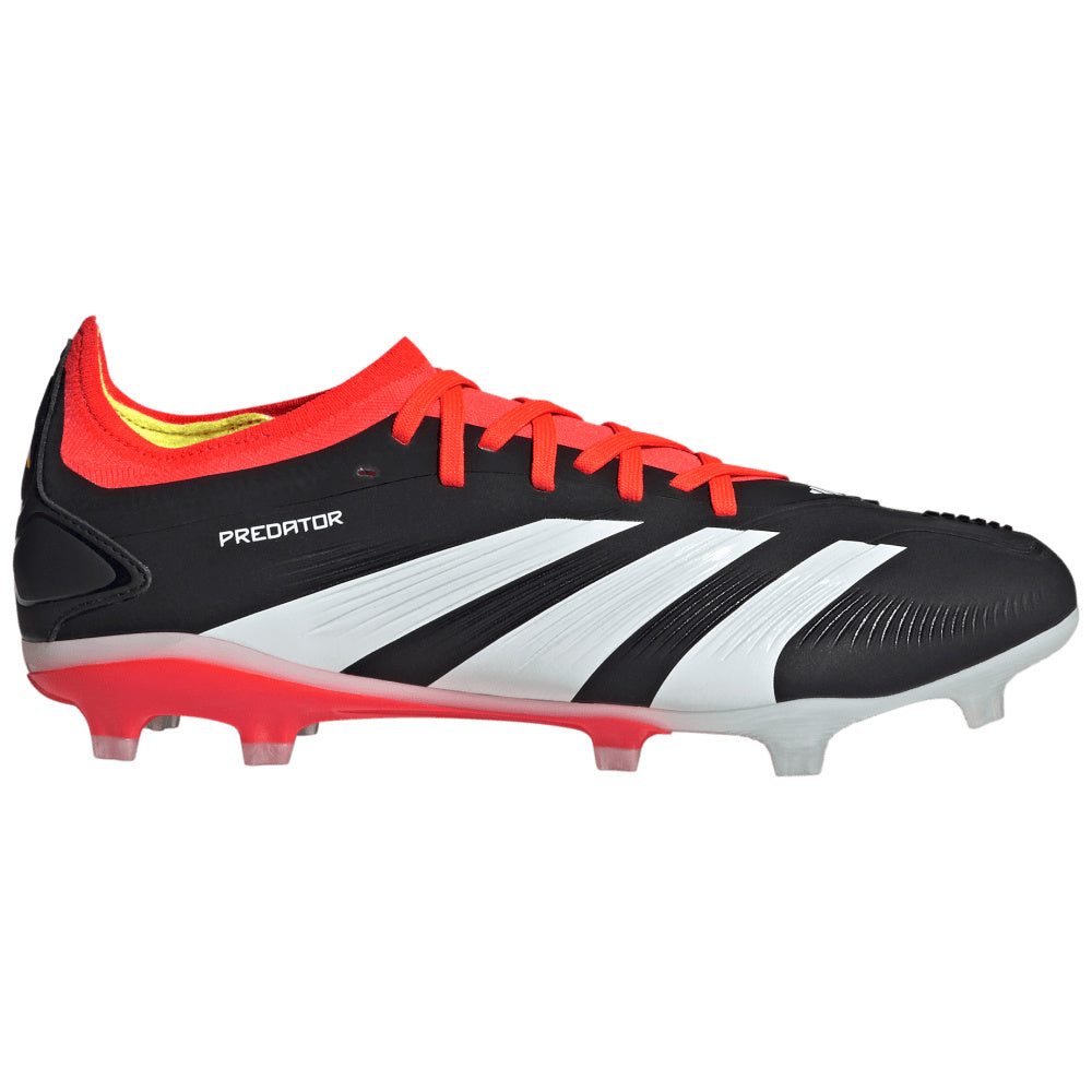 Adidas | Mens Predator Pro 24 Firm Ground Boots (Core Black/Cloud White/Solar Red)