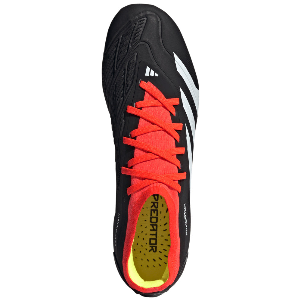 Adidas | Mens Predator Pro 24 Firm Ground Boots (Core Black/Cloud White/Solar Red)