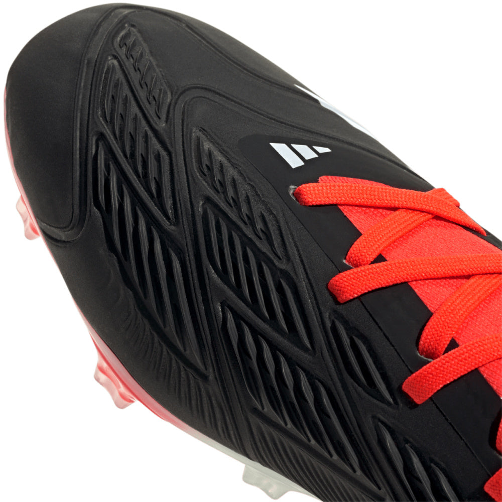 Adidas | Mens Predator Pro 24 Firm Ground Boots (Core Black/Cloud White/Solar Red)