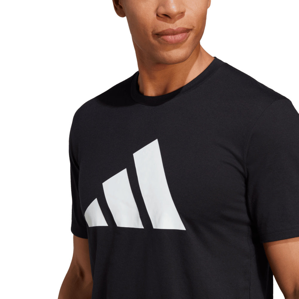 Adidas | Mens Train Essentials Feelready Logo Tee (Black/White)
