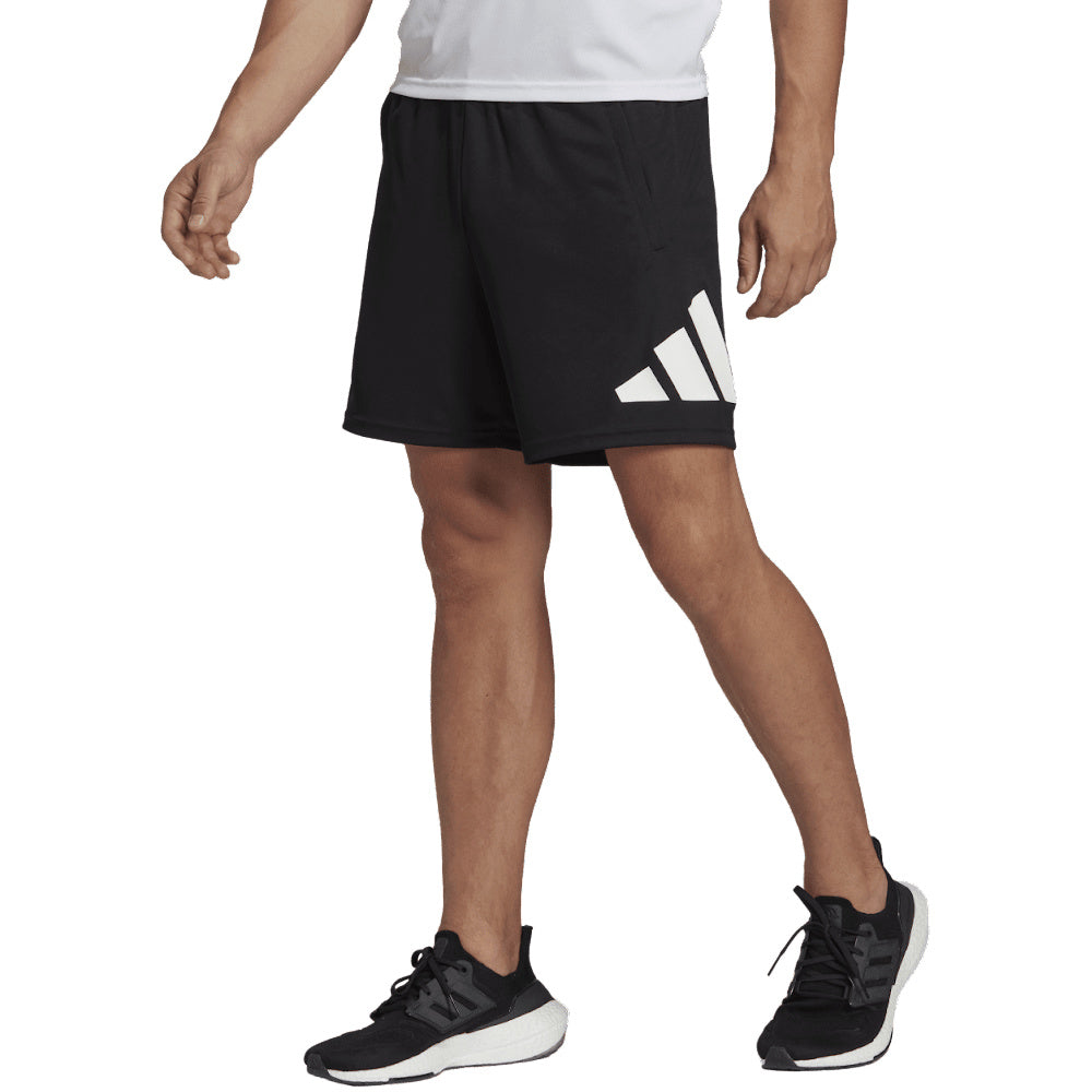 Adidas | Mens Training Essentials Logo Short 7" (Black/White)