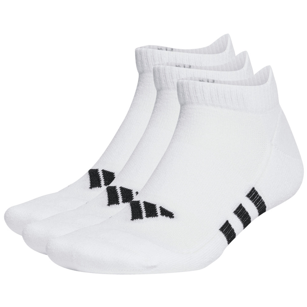 Adidas | Unisex Performance Cushioned Low Socks 3 Pack (White/Black)