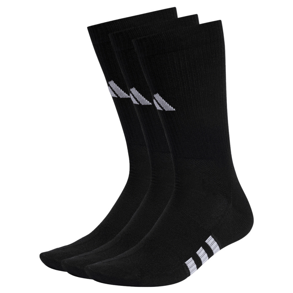 Adidas | Unisex Performance Light Crew Socks 3 Pack (Black)