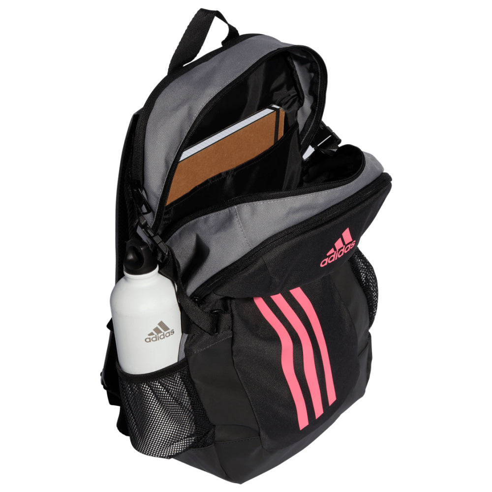 Adidas | Power VI Backpack (Grey/Carbon/Black/Lucid Pink)