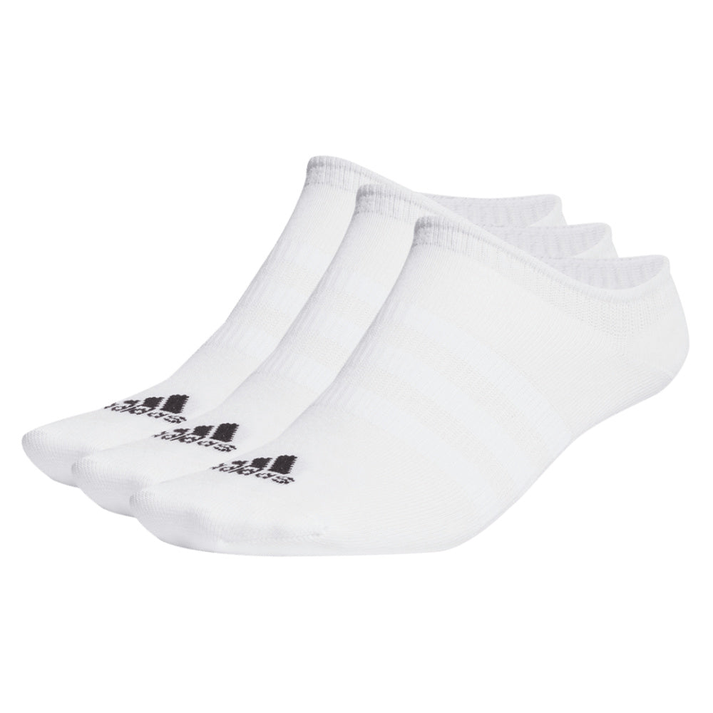 Adidas | Unisex No-Show Socks 3 Pack (White/Black)